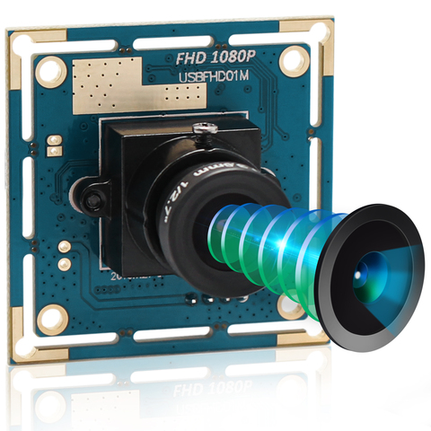 CMOS OV2710 2.8mm lens YUY2 and MJPEG Super mini 1080p oem usb camera module manufacturer  ELP-USBFHD01M-L28 ► Photo 1/6