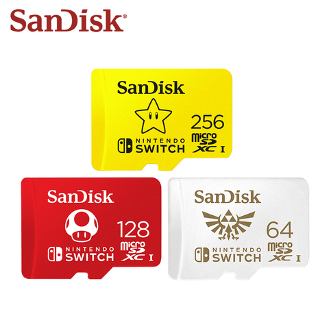 Original SanDisk Memory Card 128GB 256GB 64GB SDXC High Speed Trans Flash Card Micro SD TF Card For Nintendo Switch ► Photo 1/6