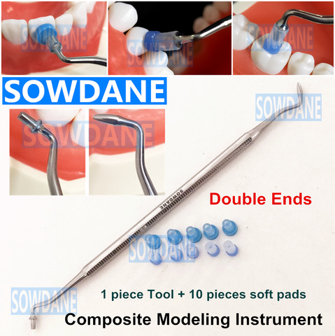 Dental Resin Composite Trimmer Spatula Dental Contact Shape Former with Caps Composite Modelling Instrument Filling Filler ► Photo 1/6