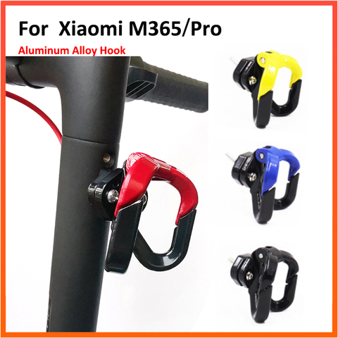 Double Hook For Xiaomi M365 and M365 Pro Electric Scooter Hang Bag Claw Hanger Aluminum Alloy Metal Hook Accessories ► Photo 1/6