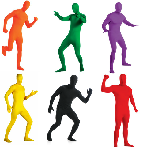 Gesikai Men's Spandex Zentai Lycra Full Bodysuit Men's Zentai Suit