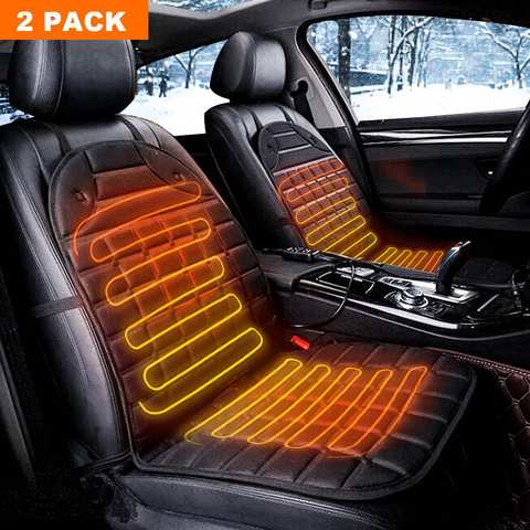 1 Pair 12V Universal Car Heated Seat Cushion Heated Seat Covers 30W-38W 45-65 Degree Adjustable Auto Heating Hot Pad Cushion ► Photo 1/6