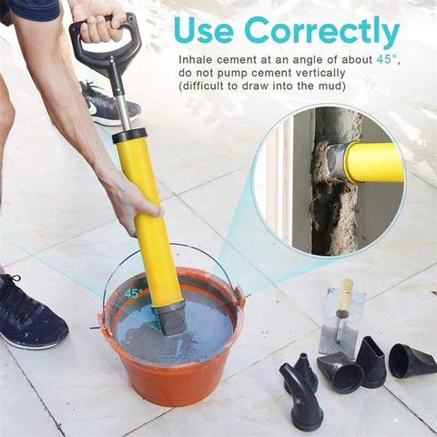 High Quality Caulking Gun Cement Lime Pump Grouting Mortar Sprayer Applicator Grout Filling Tools With 4 Nozzles ► Photo 1/1