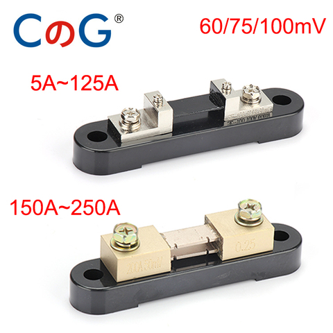 5A 10A 15A 20A 30A 50A 75A 100A 150A 200A FL-21 75mV 60mV 100mV Manufacturer Export Taiwan DC Current Shunt Resistor With Base ► Photo 1/6