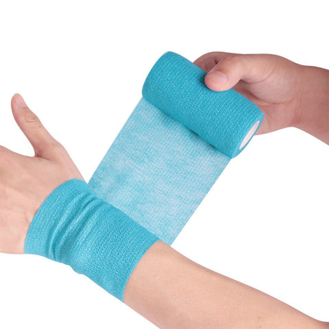 1Roll 2.5/5/10cm*4.5m Gauze Medical Bandage Self-adhesive Breathable Elastic Bandages for Sports Fixing Finger Wrist Leg ► Photo 1/6