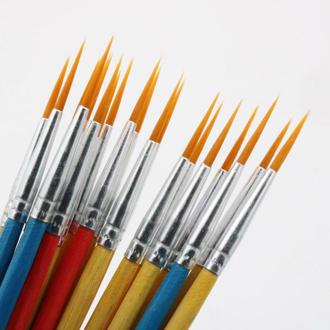 20pcs/Set Long Tail Nylonhair Hook Line Pen Painting Brush Children DIY Art Supplies Tool Art Stationery Watercolor Painting Pen ► Photo 1/6