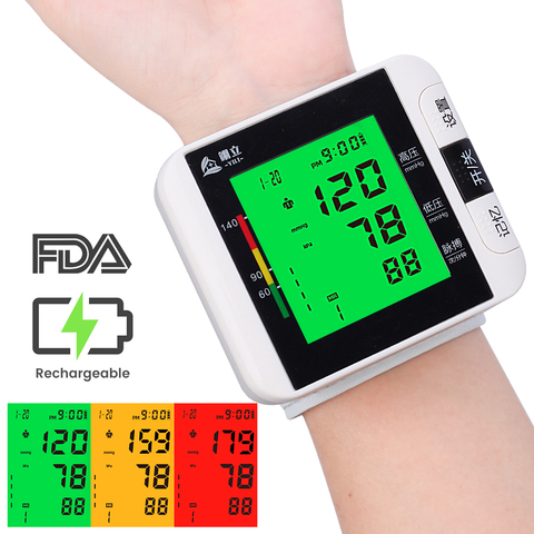 Digital Wrist Blood Pressure Monitor Medical Upper Arm Sphygmomanometer Automatic Tonometer Tensiometro Blood Pressure Meter ► Photo 1/6