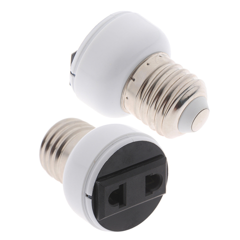 E27 ABS US/EU Plug Connector Accessories Bulb  Holder Lighting Fixture Bulb Base Screw Adapter White Lamp Socket High Quality ► Photo 1/6