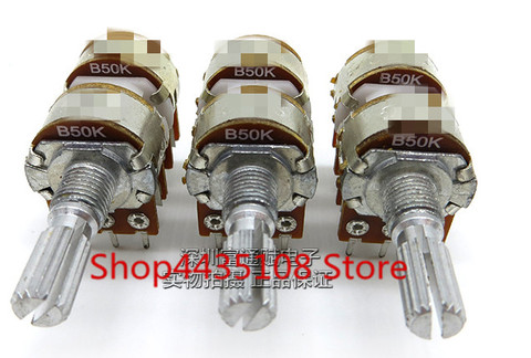 5pcs Audio Volume Amplifier 148 Type 16 B50K B100K Long Life Quad Potentiometer Switch 10% ► Photo 1/3