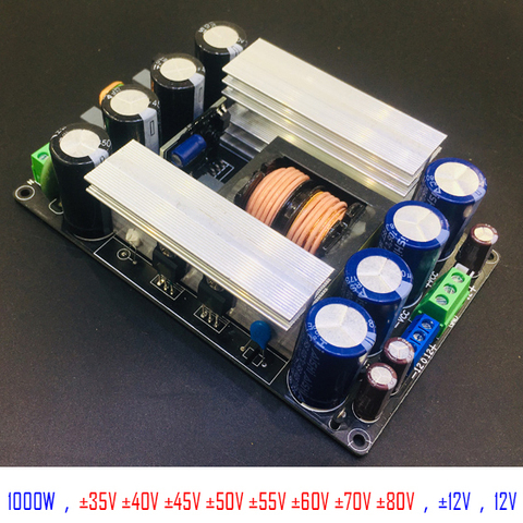 LLC soft switching power amplifier switching power supply finished board 1000W dual output voltage plus and minus 60V80V 5output ► Photo 1/4