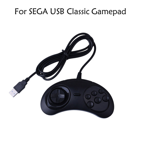 2022 Wired 6 Buttons for SEGA USB Classic Gamepad USB Game Controller Joypad for SEGA Genesis/MD2 Y1301/ PC /MAC  Mega Drive ► Photo 1/6