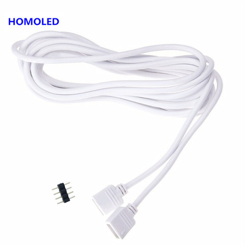 30cm 50cm 100cm 150cm 200cm 250cm 300cm 500cm 4 Pin 3528 5050 RGB LED Strip Connector Wire Extension Cable Female Extend Cord ► Photo 1/6