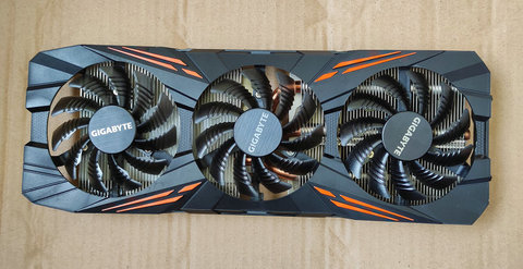 Original for Gigabyte GTX1080 GTX1070 WINDFORCE Graphics Video card cooler fan and heatsink 3 copper tubes ► Photo 1/4