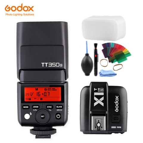 Godox Mini Speedlite TT350S Camera Flash TTL HSS GN36 + X1T-S Transmitter for Sony Mirrorless DSLR Camera A7 A6300 A6500 A7 III ► Photo 1/6