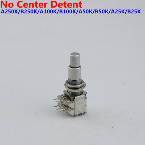 【Made in Korea】1 Piece Alpha Stacked Dual Concentric Potentiometer(POT) No Center Detent ( #1121 ) Guitar Accessories ► Photo 1/5
