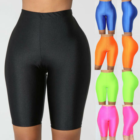 High Waist Sports Shorts Women Biker Shorts Summer Casual Sexy Skinny Fitness Solid Bodycon Cycling Slim Bottoms ► Photo 1/6
