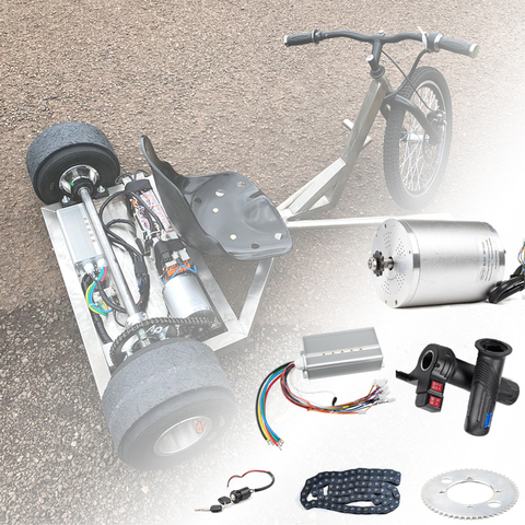 Electric Scooter Kit Electric Bike Conversion Kit 3000w 48V-72V Electric Motor for Skateboard Ebike Motor Controller 50A Go Kart ► Photo 1/6