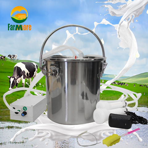 5L New Electric Milking Machine goat cattle Stainless Steel Milker Electric Vacuum Pump 240V Automatic Efficient Milking Machine ► Photo 1/6