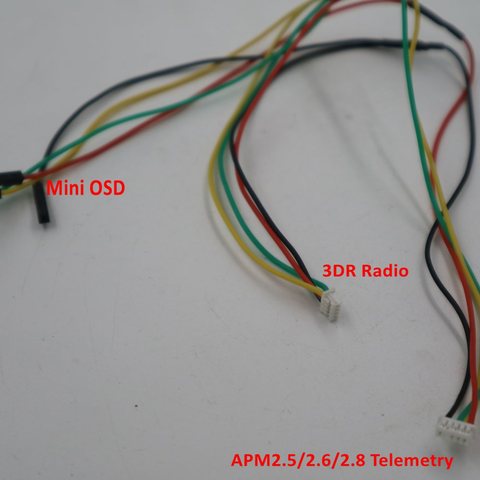 APM 2.5/ 2.6 / 2.8  Flight Controller Connect to 3DR Telemetry Radio/OSD Y type cable Telemetry/OSD Y cable ► Photo 1/4