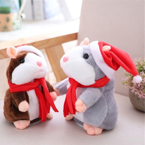 Talking Hamster Mouse Pet Speak Talking Sound Record Hamster Educational Plush Toy for Children Christmas Gift Christmas Toy ► Photo 1/1