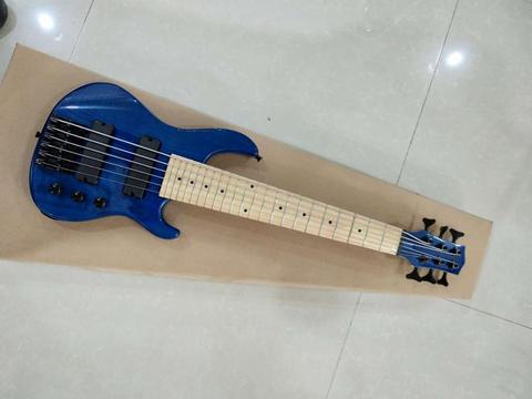 Customized 6-string mini bass electric guitar,648 string pitch, white wax xylophone body, 4-string, 5-string and 6-string, multi ► Photo 1/6