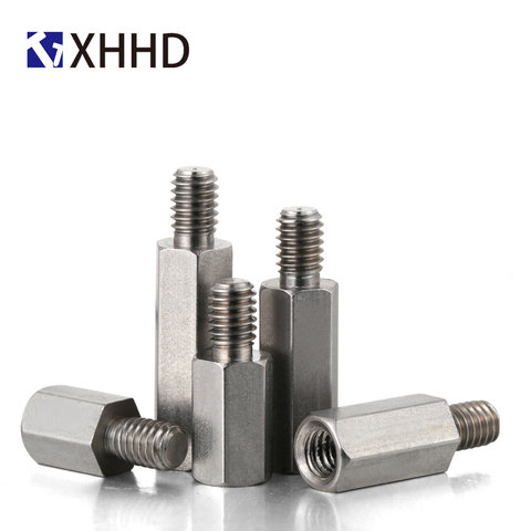M6 M8 M10 304 Stainless Steel Hex Carbon Female Standoff Pillar Stud Board Hexagon PC Computer PCB Motherboard Spacer Bolt Screw ► Photo 1/5