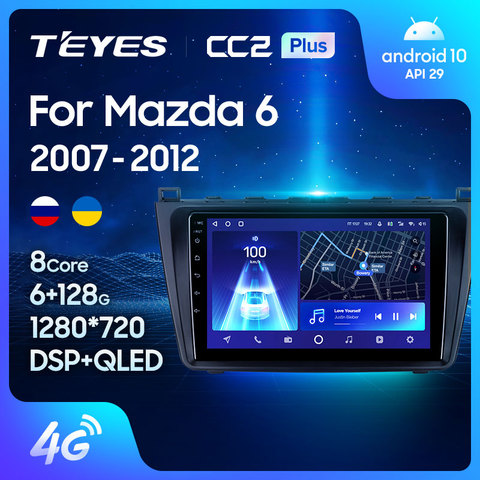 TEYES CC2 For Mazda 6 2 3 GH 2007-2012 Car Radio Multimedia Video Player Navigation GPS Android 8.1 No 2din 2 din dvd ► Photo 1/6