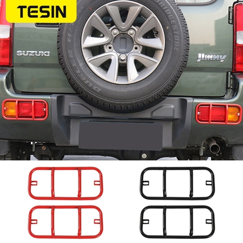 TESIN Metal Rear Fog Light Cover Trim Guards Protector Bumper Car Accessories Fog Lamp Car Styling For Suzuki Jimny 2007-2015 ► Photo 1/6