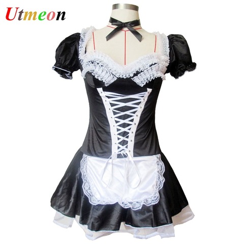 Sexy Women's French Maid Cosplay Lingerie Plus Size Halloween Costume for Women Maid Dress Exotic Servant Cosplay Maids Outfit ► Photo 1/6