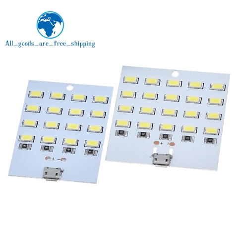 high quality 5730 smd 5V 430mA~470mA White  Mirco Usb 5730 LED lighting panel USB mobile light Emergency light  night light ► Photo 1/6