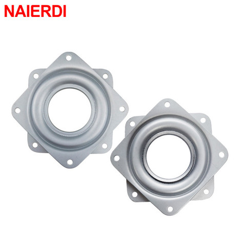 NAIERDI 3 inch Swivel Plates Furniture Turntable Rotary Full Solid Steel Ball Bearing 360 Degrees Rotating Hardware Fitting ► Photo 1/6