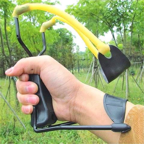 2022 NEW Powerful Hunting Slingshot Catapult with Rubber Band Tubing Catapult Professional Tactical Pocket Target Sling Shot ► Photo 1/6