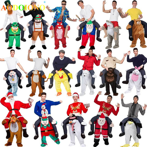 Novelty Ride on Me Mascot Costumes Carry Back Funny Animal Pants Oktoberfest Halloween Party Cosplay Clothes Horse Riding Toys ► Photo 1/1