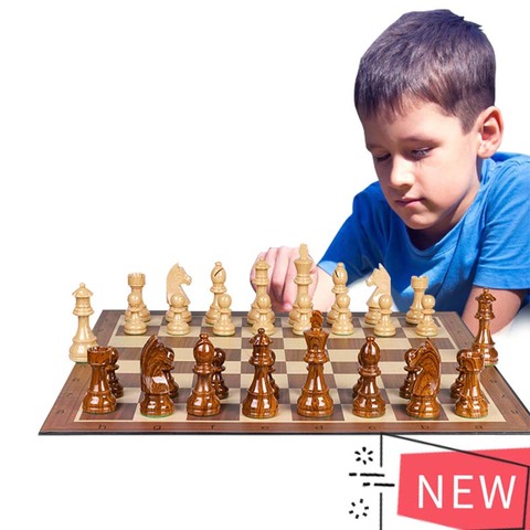 International Chess Set Folding Chessboard Chess Pieces Checker Backgammon Board Game Puzzle Indoor Travel Birthday Gifts ► Photo 1/6