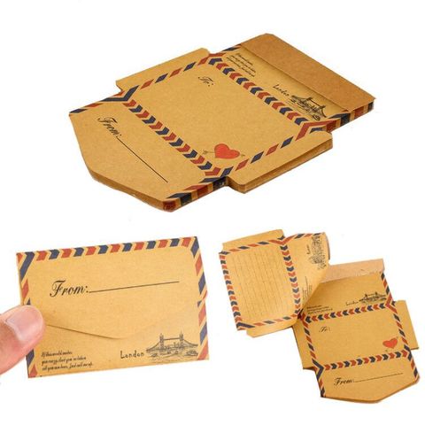 Sharkbang New Arrival 45 Sheets Vintage Creative Foldable Kraft Envelope Memo Pad Notes Message Paper Card Paperlaria Stationery ► Photo 1/6