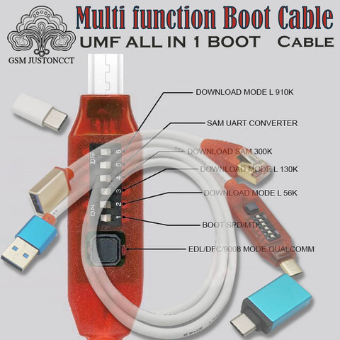 All Boot Cable (EASY SWITCHING) Micro USB RJ45 All in One Multifunction Boot Cable edl cable UMF ALL IN ONE BOOT CABLE ► Photo 1/5