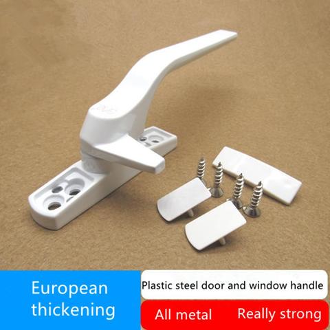 Thickened plastic steel push open door and window handle window handle old lock buckle door and window seven characters handle a ► Photo 1/6