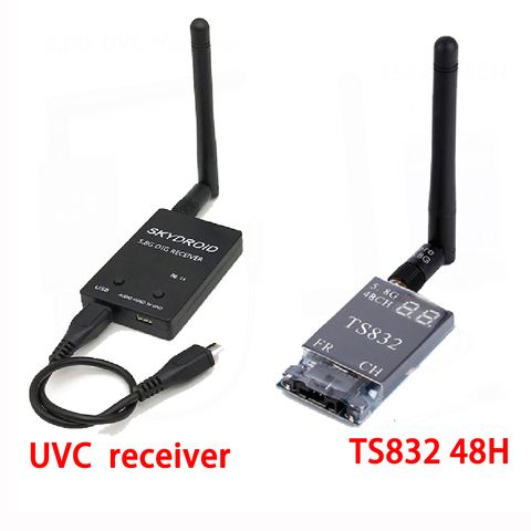 Mini 5.8G FPV Receiver UVC Video Downlink OTG + TS832 48Ch 600mw Wireless Audio/Video Transmitter for VR Android Phone ► Photo 1/6