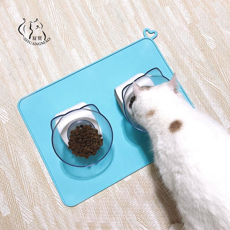 Pet Placemat Dog Food bowl Mat Cat Feed Mat Cat Dog Drinking Feeding  Placemat Silicone Waterproof