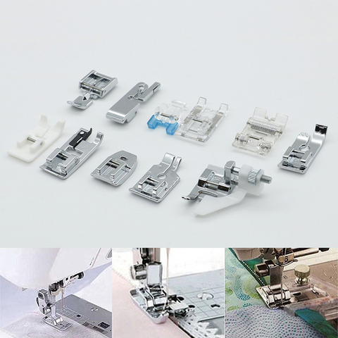 4/11pcs Sewing Machine Presser Foot Feet Kit Set With Box Brother Singer Janom Sewing Machines Foot Tools Accessory Sewing Tool ► Photo 1/6