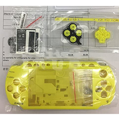 Yellow White Blue Crystal Transparant for PSP 2000 PSP2000 Housing Shell Cover Case Game Console Replacement ► Photo 1/6