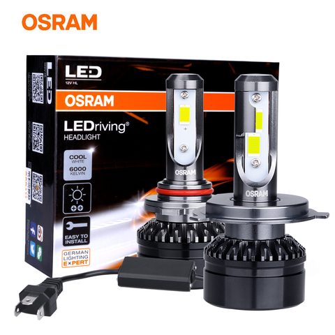 Osram Ledriving Hl H7 H4 H1 H8 H11 H16 Hb3 Hb4 Hir2 9012 12v 6000k Led Fog  Lamp Car Light Super Bright Headlight Car Bulb 2pcs