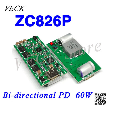 ZC826P DIY Mobile Car Chager Power Circuit Board ZC826 Bi-directional PD Mobile Power Supply Car Charger 60W Full Protocol T1000 ► Photo 1/1