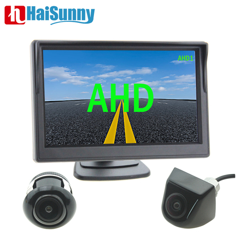 5 inch AHD Monitor 1024x600 With 170°  1280x720P Starlight Night Vision Front Side AHD Reverse Rear View Camera Full HD Fisheye ► Photo 1/6