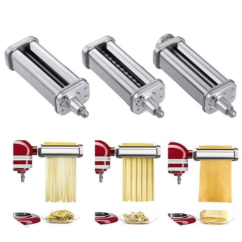 3 in 1 Noodle Makers Parts For Kitchenaid Fettuccine Cutter Roller