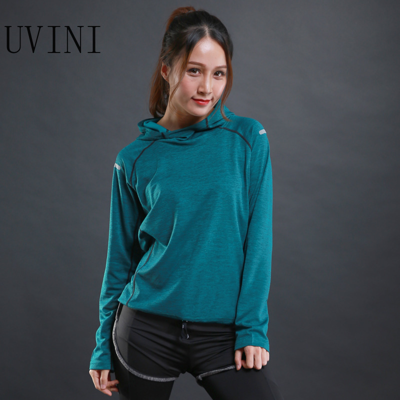 Autumn thin Women Running T Shirts Gym fitness Long Sleeves sweatshirts  Quick Dry Training Breathable Hood Sports Yoga Clothing - Price history &  Review, AliExpress Seller - Uvini Outdoors Store