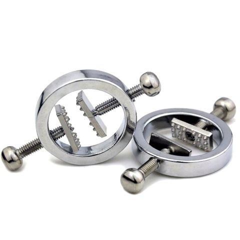 Stainless Steel Nipple Clamps - Adjustable Non Pierced Nipple Rings ► Photo 1/6
