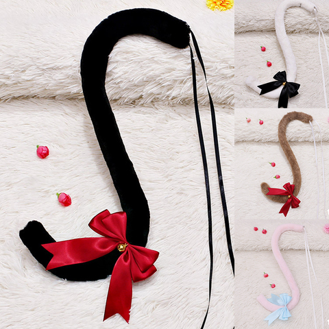 Cosplay Cat Tail Kitten Tail Show Anime Cat Ears Maid Cute anime accessories Halloween Party Costume Props хвост кошки косплей ► Photo 1/6