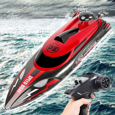 Ewellsold 2.4G Premium Quality HJ808 RC Boat 25km/h High Speed Remote Control Racing Ship Water Speed Boat Children Model Toy ► Photo 1/2