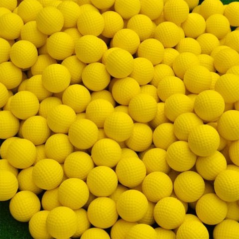 Hot Selling 20 Pcs PU Foam Golf Balls Yellow Sponge Elastic Indoor Outdoor Practice Training ► Photo 1/5